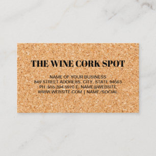 Cork Board Background Texture Business Card