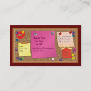 Cork Board Business Card