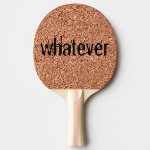 Cork Board - Customisable Text Ping Pong Paddle