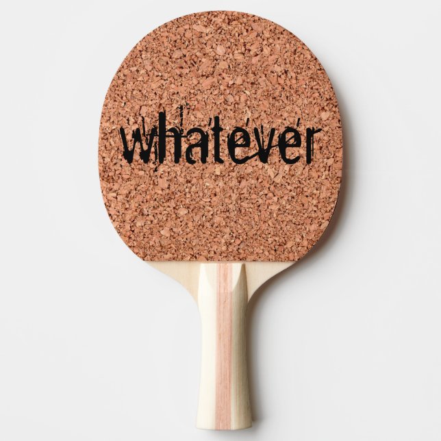 Cork Board - Customisable Text Ping Pong Paddle (Front)