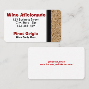Cork Border Photograph Template, Business Card