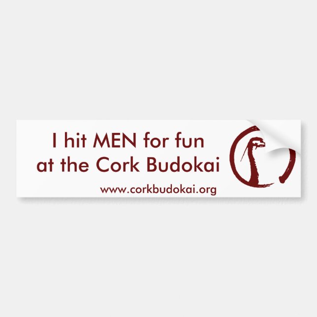Cork Budokai bumper sticker 2 (Front)