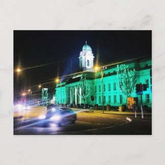 Cork City Hall, St. Patricks week, Ireland Postcard