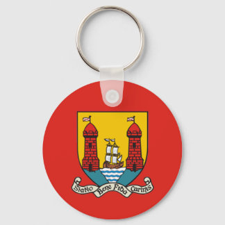 Cork Coat of Arms Key Ring