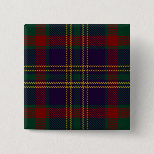 Cork County Irish Tartan 15 Cm Square Badge (Front)