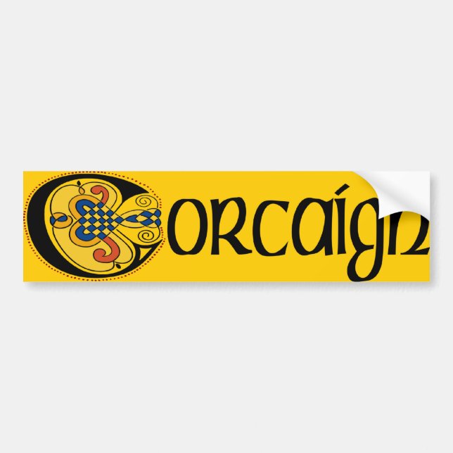 Cork (Gaelic) Bumper Sticker (Front)