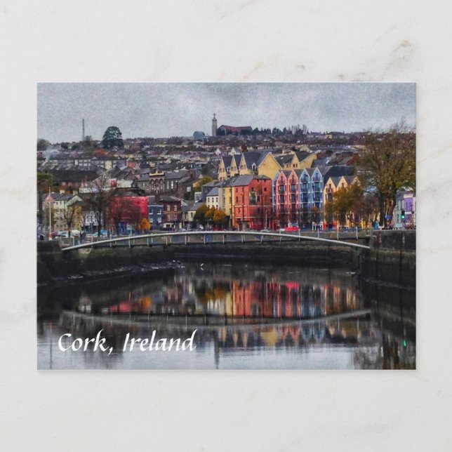 Cork Ireland, Colours in Winter Postcard (Front)