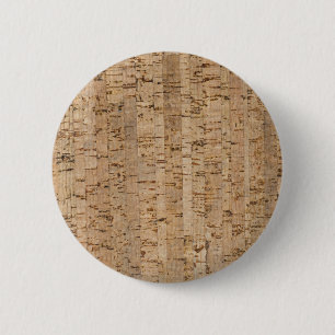 Cork oak pattern 6 cm round badge