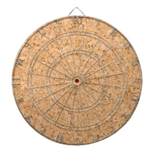 Cork oak pattern dartboard