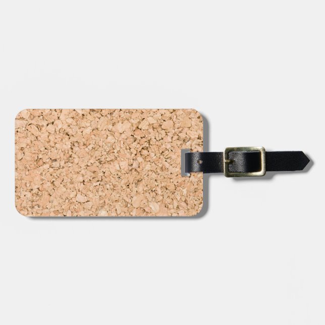 Cork oak pattern luggage tag (Front Horizontal)