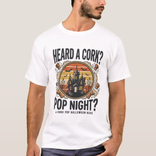 Cork Pop Halloween Haunted House Vintage Shirt_1 T-Shirt