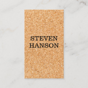 Cork Print Business Card
