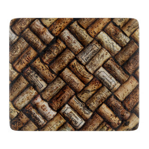 Cork print cutting board