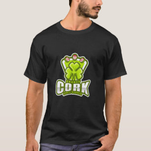 Cork Rebel County Shamrock Ireland Traditional Iri T-Shirt