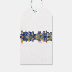 Cork Skyline Gift Tags