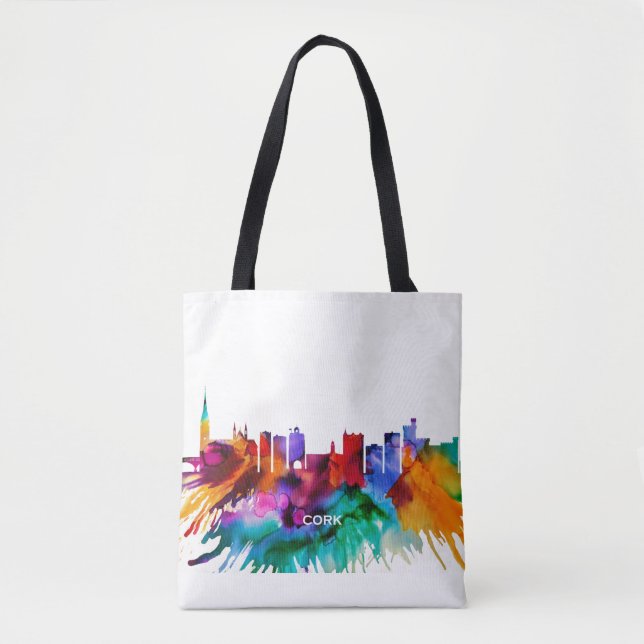 Cork Skyline Tote Bag (Front)