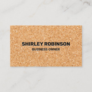 Cork Texture Background Business Card