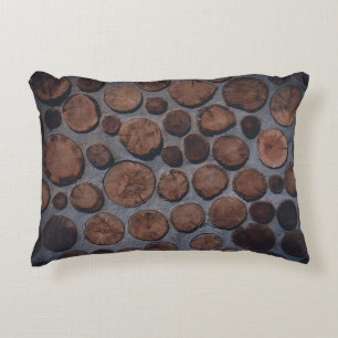 Cork wood decors decorative cushion