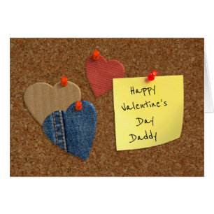 Corkboard cutout hearts Valentine
