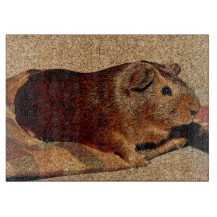 Corkboard Look Guinea Pig Cutting Board