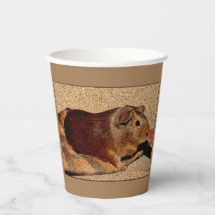 Corkboard Look Guinea Pig Paper Cups