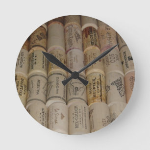 Corks Round Clock
