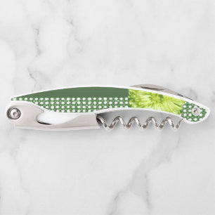 Corkscrew Bottle Opener Floral