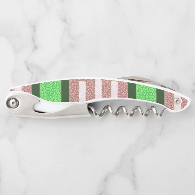 Corkscrew Bottle Opener Stripe (Front)