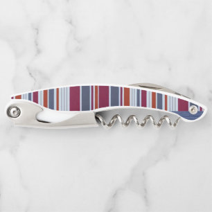 Corkscrew Bottle Opener Stripe