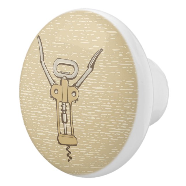 Corkscrew Ceramic Knob (Right)