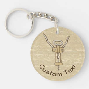 Corkscrew Keychain