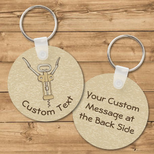 Corkscrew Keychain