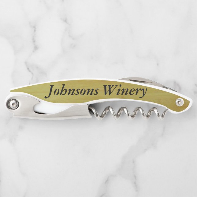 Corkscrew - Name on Bamboo Background (Front)