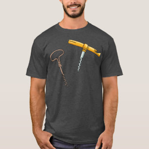 Corkscrew Wine Bottle Opener T-Shirt