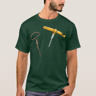 Corkscrew Wine Bottle Opener T-Shirt