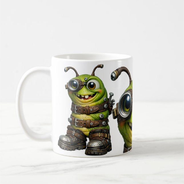 Corky Caterpillar Coffee Mug (Left)