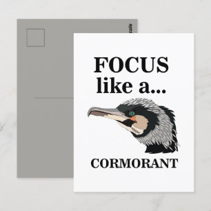 Cormorant Bird Focus Like A Cormorant Postcard