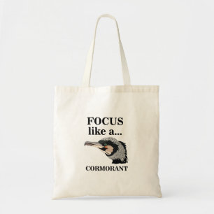 Cormorant Bird Focus Like A Cormorant Tote Bag