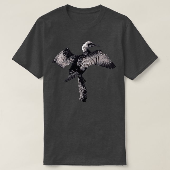 Cormorant Bird Totem Spirit Animal T-Shirt (Design Front)