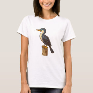 Cormorant bird Womens Basic T-Shirt
