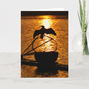 Cormorant on Net Li River Card