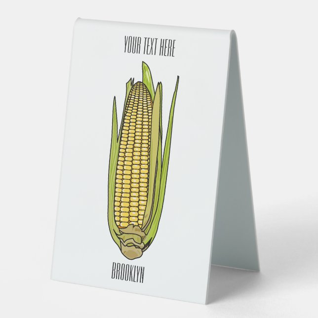 Corn cartoon illustration  (Front)