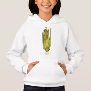 Corn cartoon illustration 