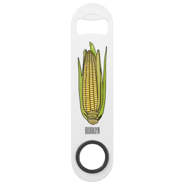 Corn cartoon illustration  (Front)