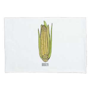 Corn cartoon illustration pillowcase