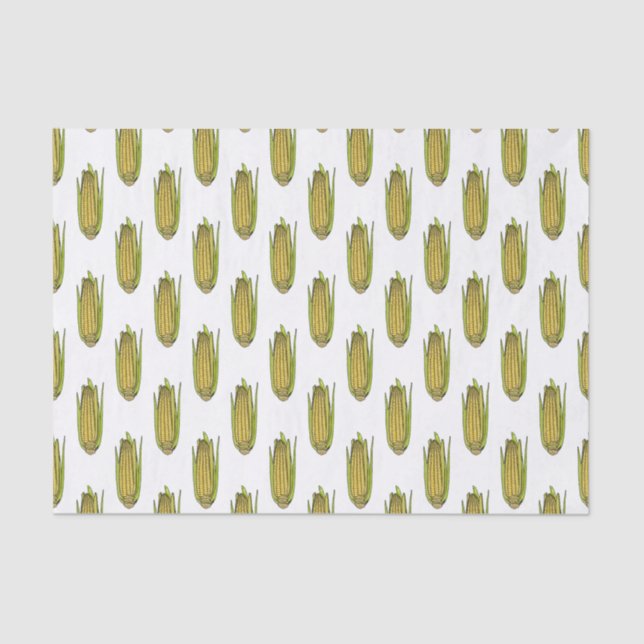 Corn cartoon illustration  tissue paper (Front)