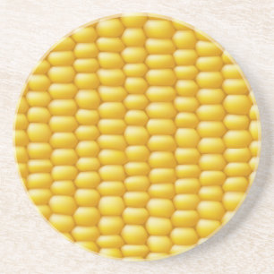 Corn Cob Background Coaster