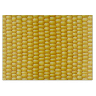 Corn Cob Background Cutting Board