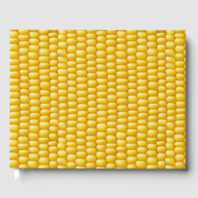 Corn Cob Background Guest Book (Front)