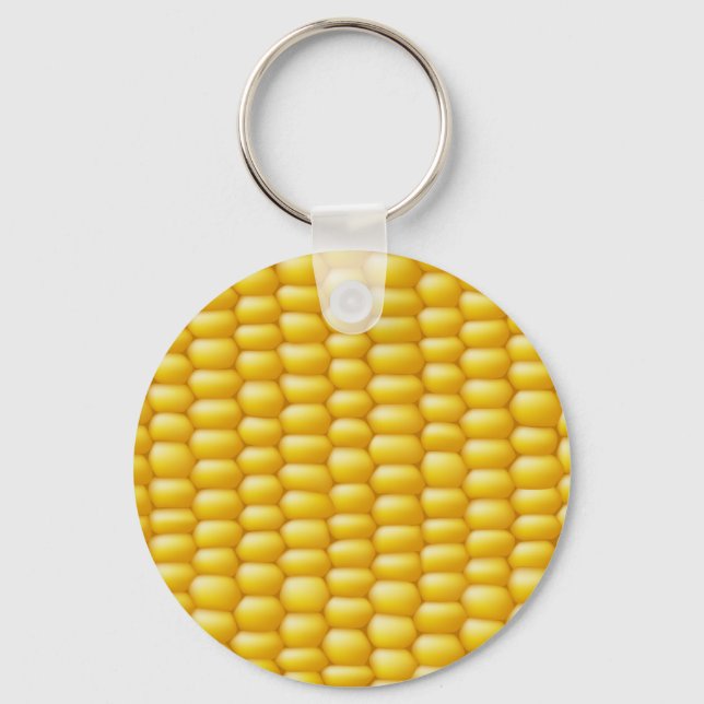 Corn Cob Background Key Ring (Front)